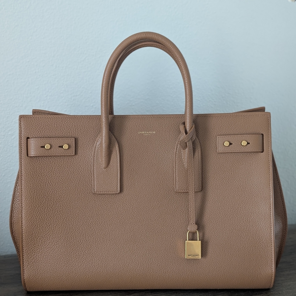Saint Laurent Brown Tote Bag
